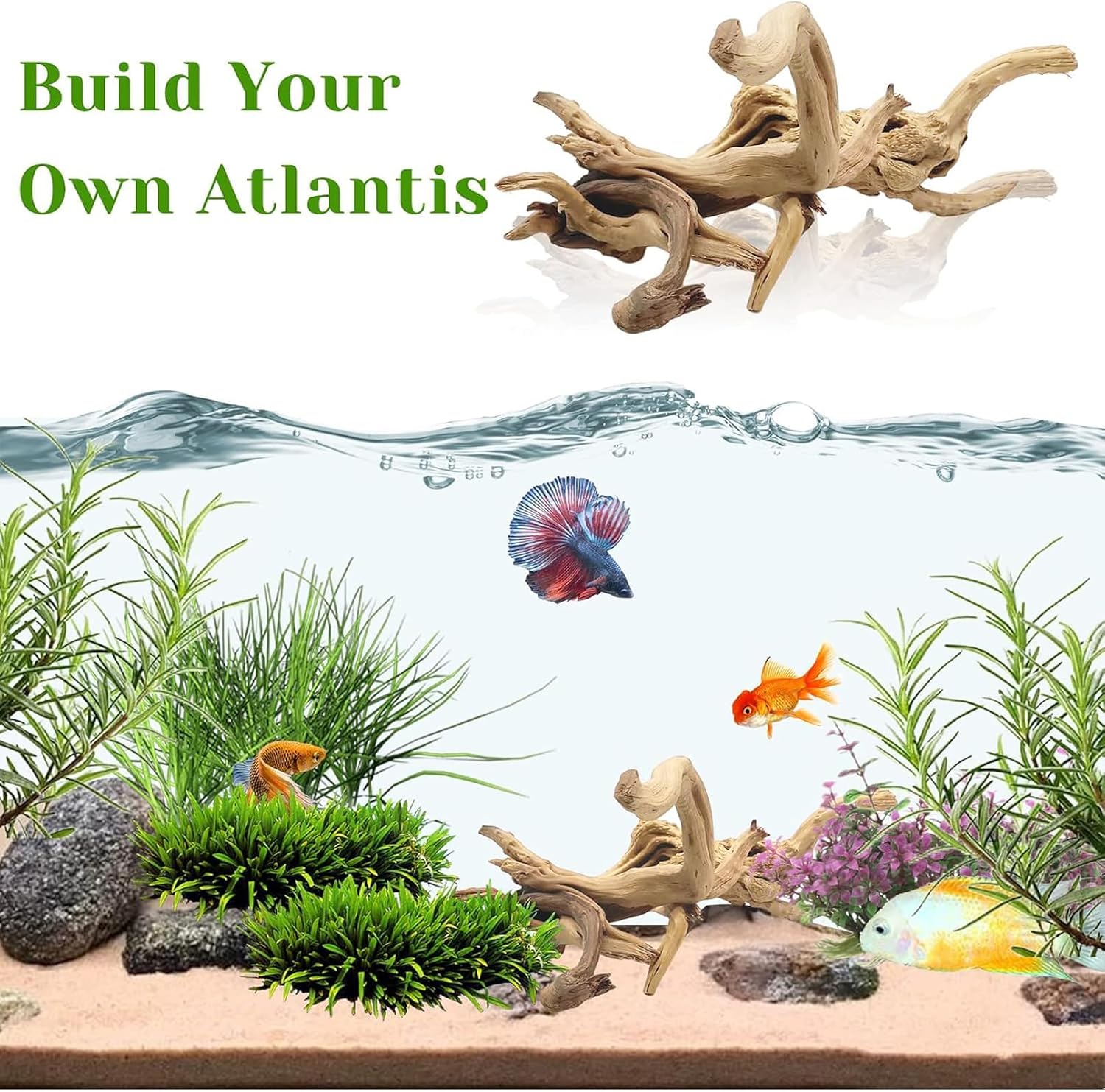1 Pezzo 20-25CM Legno Naturale - Aquarium Driftwood recensione e prezzo